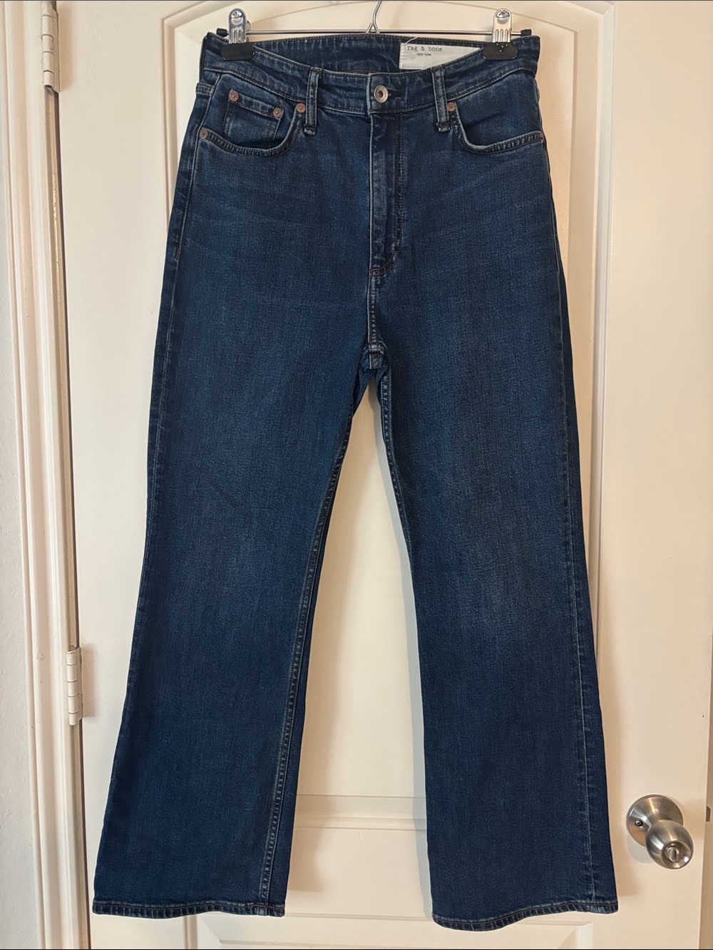 rag & bone  Casey Dark Blue cropped flare Jeans